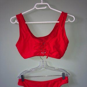 Lace Up Padded Bikini Set